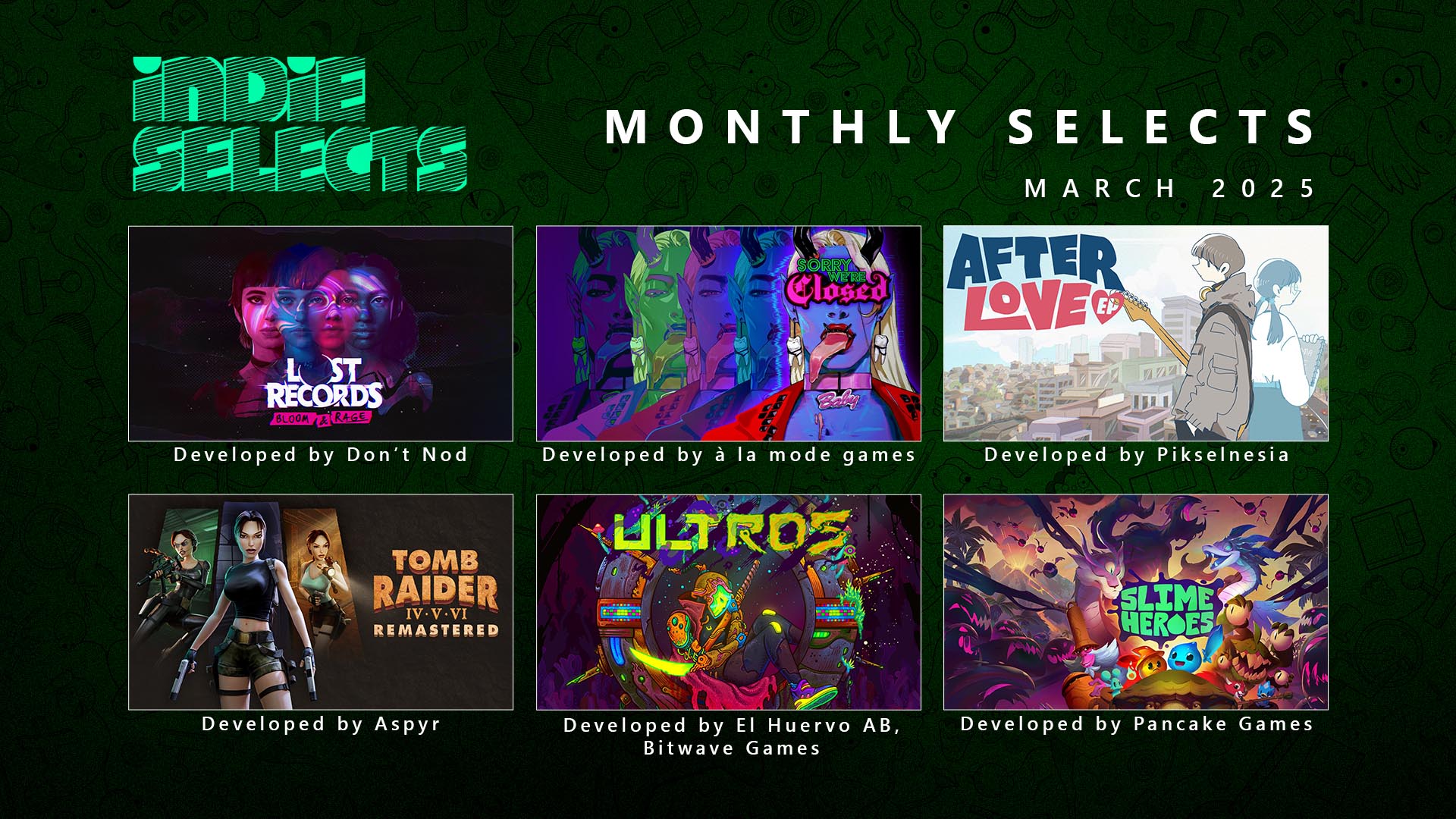 Indie Selects Round-up Image