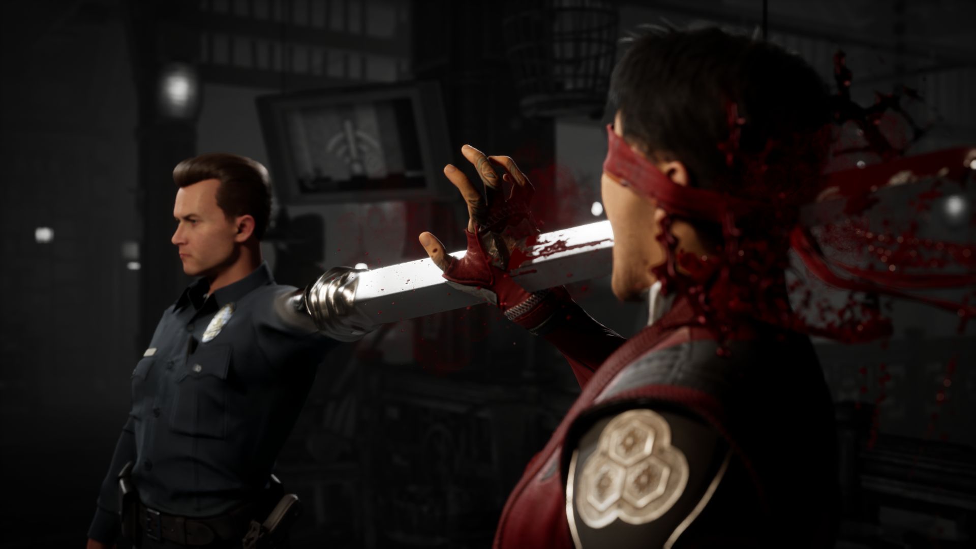 Screenshot of the T-1000 character from Mortal Kombat 1