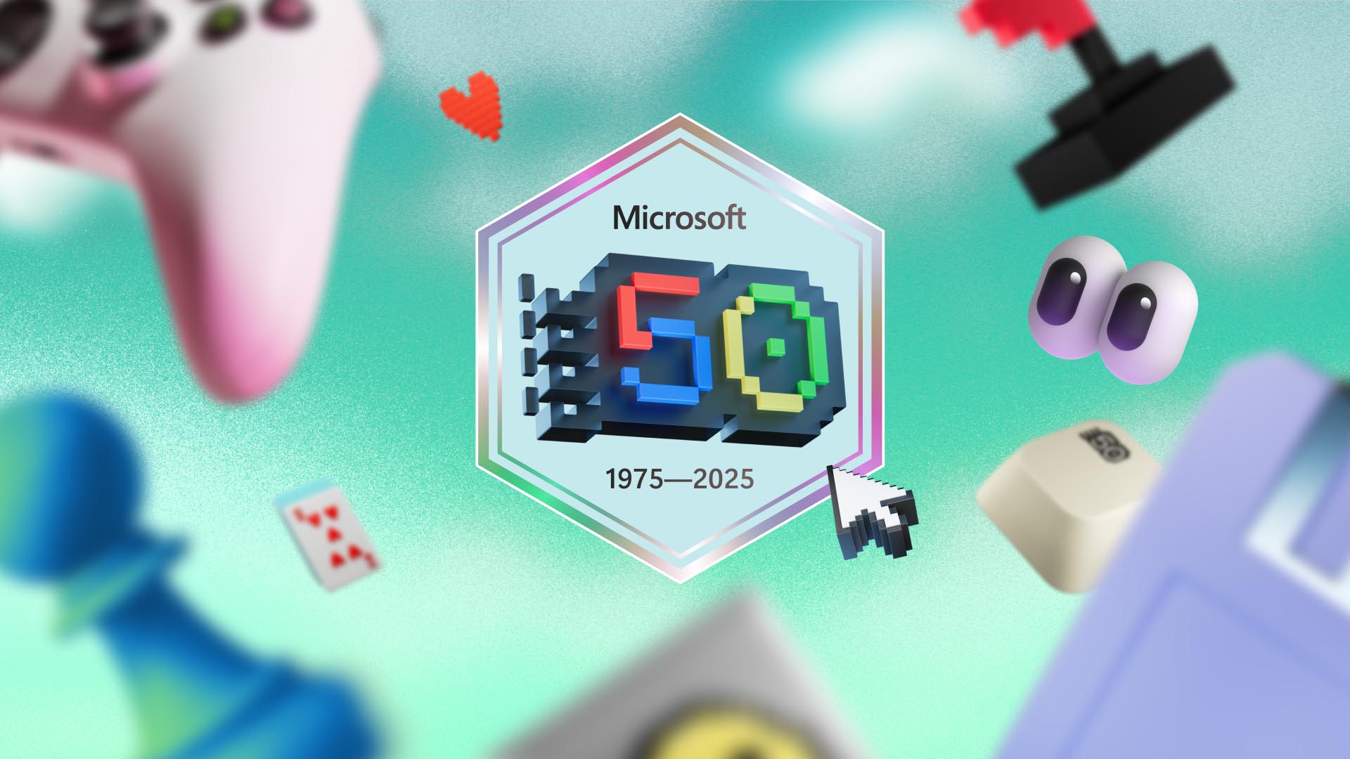Microsoft 50th Anniversary Badge Image